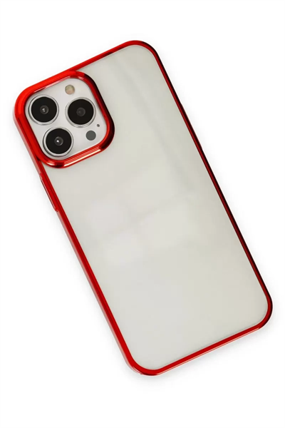 Apple iPhone 13 Pro Max Kılıf Element Silikon - Kırmızı