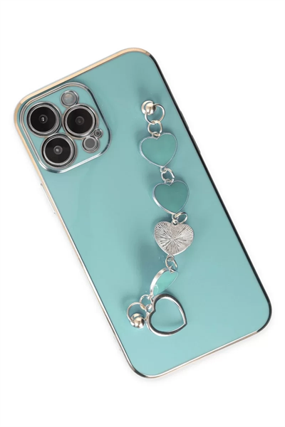 Apple iPhone 13 Pro Max Kılıf Esila Silikon - Su Yeşili