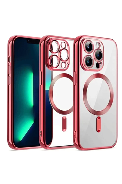 Apple iPhone 13 Pro Max Kılıf Kross Magneticsafe Kapak - Kırmızı