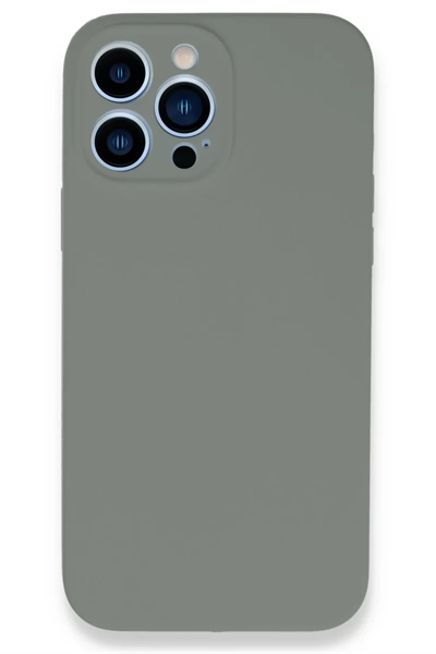 Apple iPhone 13 Pro Max Kılıf Lansman Legant Silikon - Gri