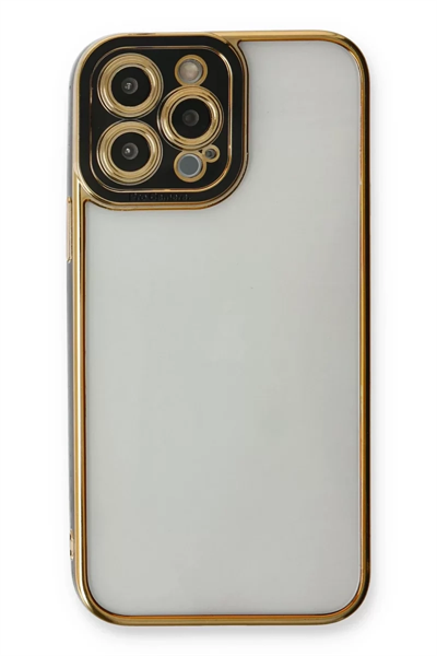 Apple iPhone 13 Pro Max Kılıf Liva Lens Silikon - Siyah