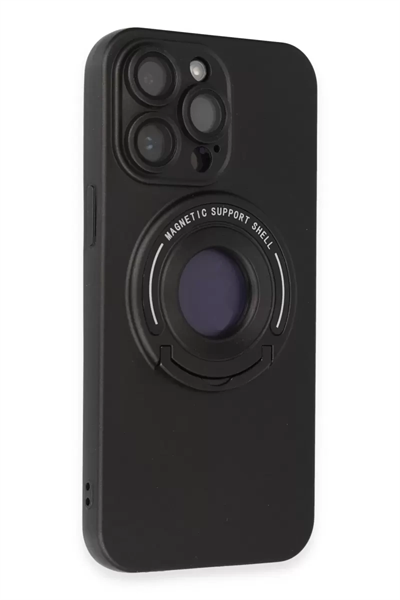Apple iPhone 13 Pro Max Kılıf Lukka Magneticsafe Kapak - Siyah