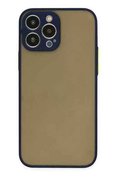 Apple iPhone 13 Pro Max Kılıf Montreal Silikon Kapak - Lacivert