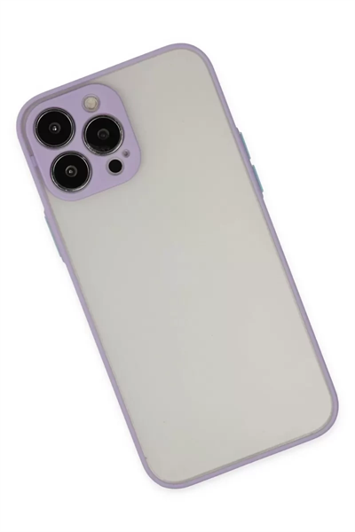 Apple iPhone 13 Pro Max Kılıf Montreal Silikon Kapak - Mor