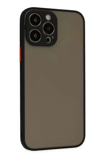 Apple iPhone 13 Pro Max Kılıf Montreal Silikon Kapak - Siyah