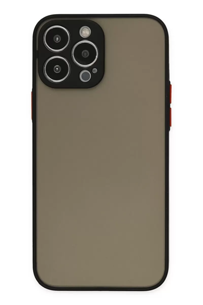 Apple iPhone 13 Pro Max Kılıf Montreal Silikon Kapak - Siyah