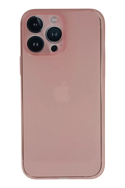 Apple iPhone 13 Pro Max Kılıf PP Ultra İnce Kapak - Pembe