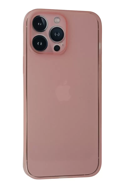 Apple iPhone 13 Pro Max Kılıf PP Ultra İnce Kapak - Pembe