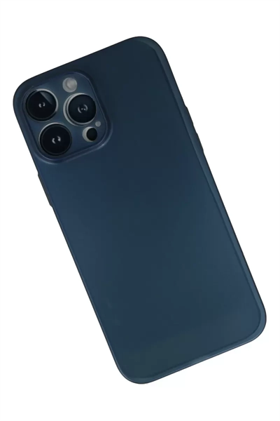 Apple iPhone 13 Pro Max Kılıf PP Ultra İnce Kapak - Mavi