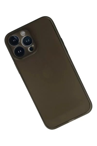 Apple iPhone 13 Pro Max Kılıf PP Ultra İnce Kapak - Gri