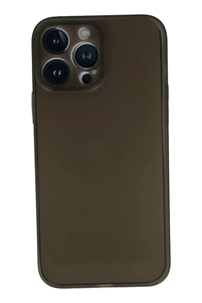 Apple iPhone 13 Pro Max Kılıf PP Ultra İnce Kapak - Gri