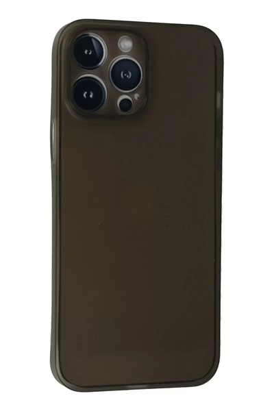 Apple iPhone 13 Pro Max Kılıf PP Ultra İnce Kapak - Gri