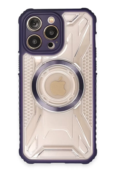 Apple iPhone 13 Pro Max Kılıf Prag Magneticsafe Kapak - Derin Mor