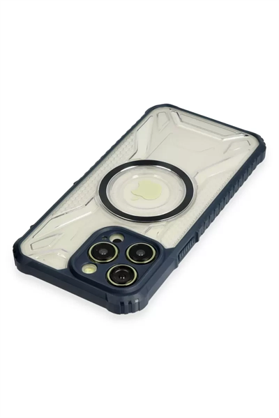 Apple iPhone 13 Pro Max Kılıf Prag Magneticsafe Kapak - Lacivert