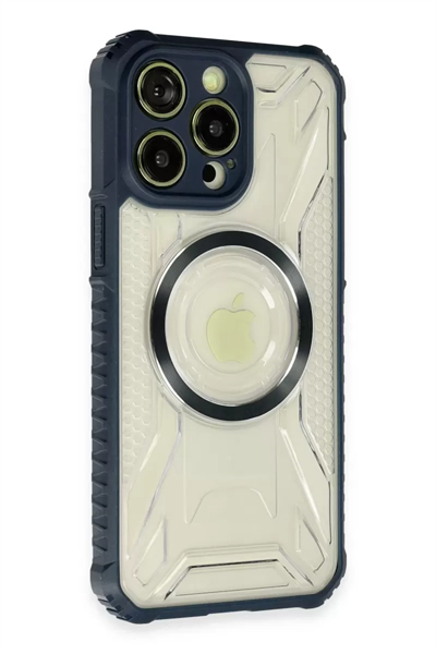 Apple iPhone 13 Pro Max Kılıf Prag Magneticsafe Kapak - Lacivert