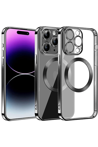 Apple iPhone 13 Pro Max Kılıf Slot Silikon - Siyah
