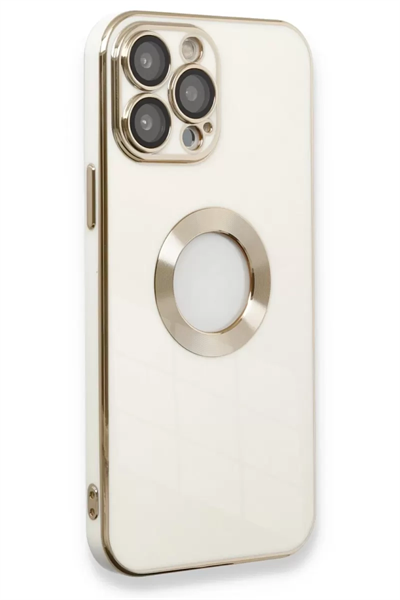 Apple iPhone 13 Pro Max Kılıf Store Silikon - Beyaz