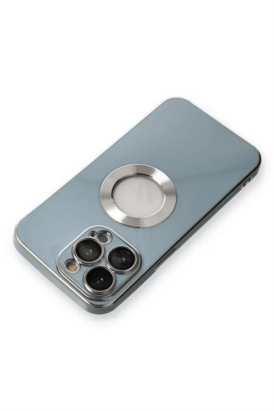 Apple iPhone 13 Pro Max Kılıf Store Silikon - Sierra Blue