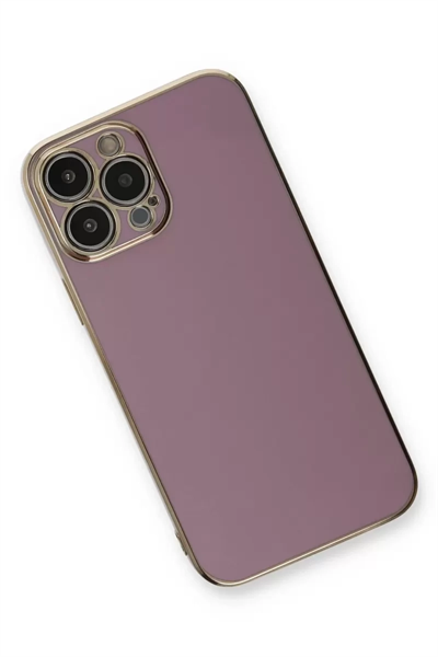 Apple iPhone 13 Pro Max Kılıf Volet Silikon - Mor