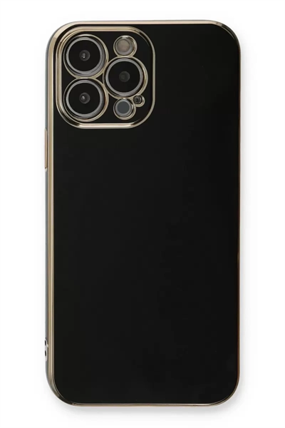 Apple iPhone 13 Pro Max Kılıf Volet Silikon - Siyah