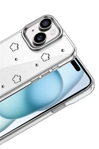 Apple iPhone 14 Fiyonk Desenli Kapak - Desen 2