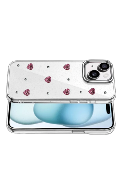 Apple iPhone 14 Fiyonk Desenli Kapak - Desen 3