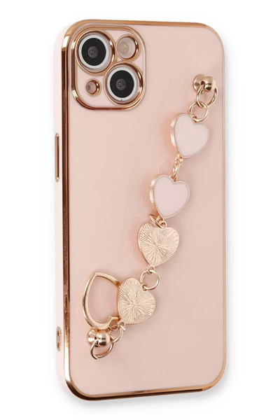 Apple iPhone 14 Kılıf Esila Silikon - Pudra
