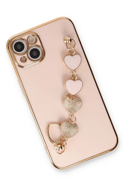 Apple iPhone 14 Kılıf Esila Silikon - Pudra