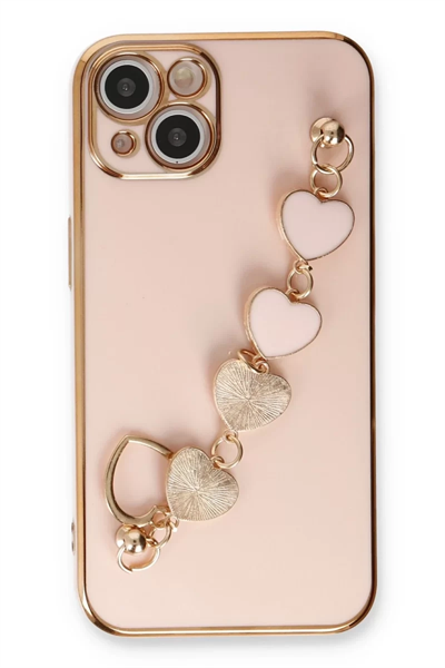 Apple iPhone 14 Kılıf Esila Silikon - Pudra