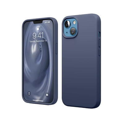 Apple iPhone 14 Kılıf First Silikon - Lacivert