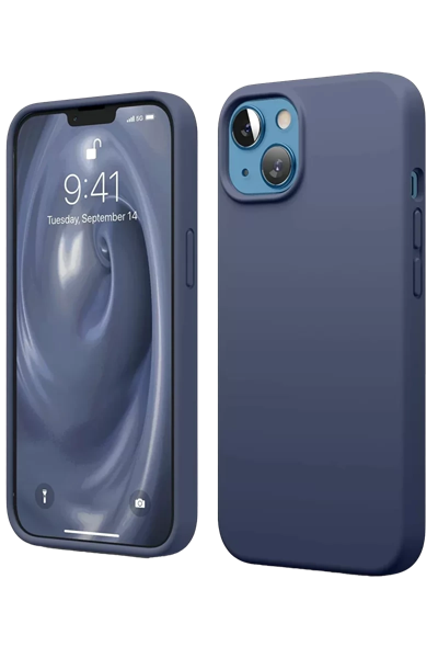 Apple iPhone 14 Kılıf First Silikon - Lacivert