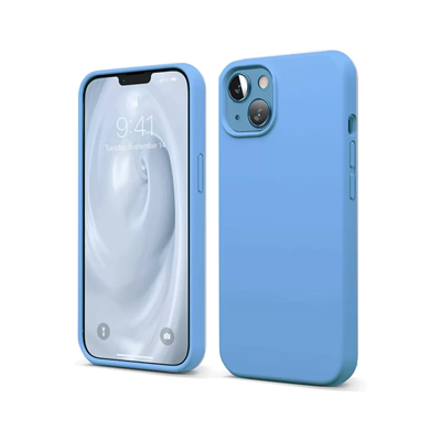 Apple iPhone 14 Kılıf First Silikon - Mavi