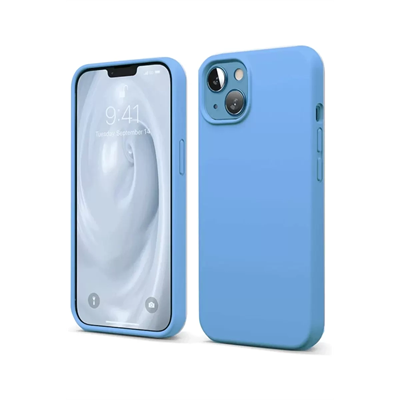 Apple iPhone 14 Kılıf First Silikon - Mavi