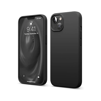 Apple iPhone 14 Kılıf First Silikon - Siyah