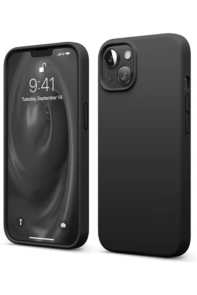 Apple iPhone 14 Kılıf First Silikon - Siyah