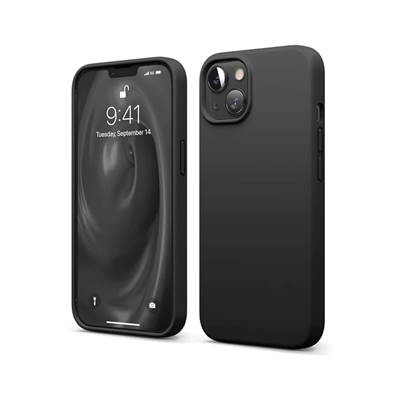 Apple iPhone 14 Kılıf First Silikon - Siyah