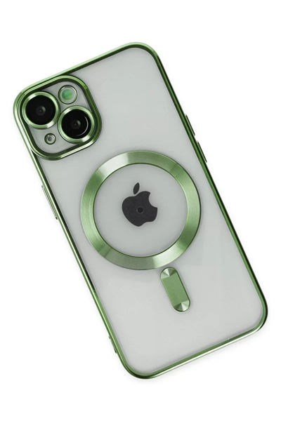 Apple iPhone 14 Kılıf Kross Magneticsafe Kapak - Koyu Yeşil