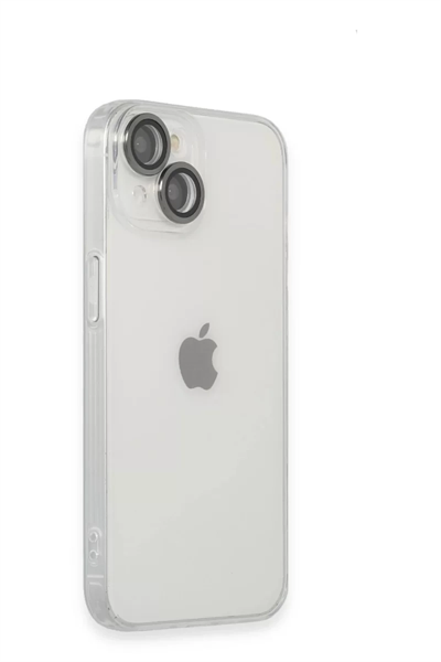 Apple iPhone 14 Kılıf Luko Lens Silikon - Siyah