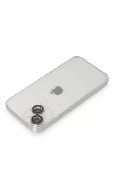 Apple iPhone 14 Kılıf Luko Lens Silikon - Siyah