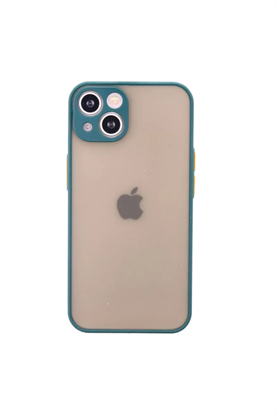 Apple iPhone 14 Kılıf Montreal Silikon Kapak - Yeşil