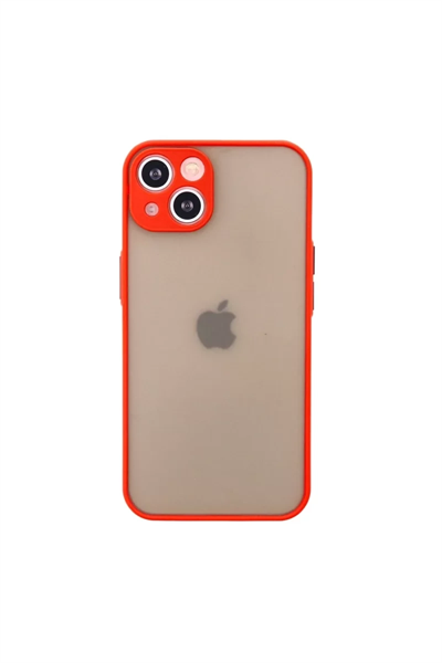 Apple iPhone 14 Kılıf Montreal Silikon Kapak - Kırmızı