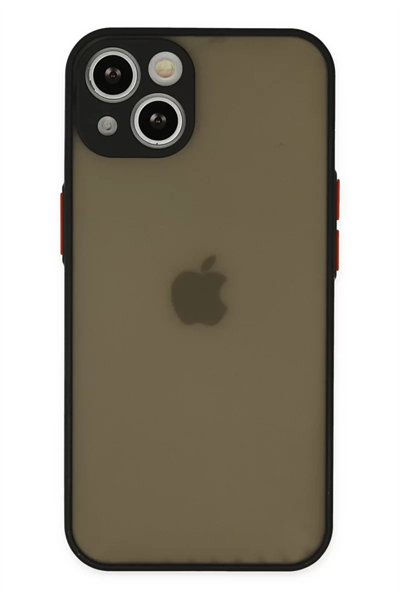 Apple iPhone 14 Kılıf Montreal Silikon Kapak - Siyah