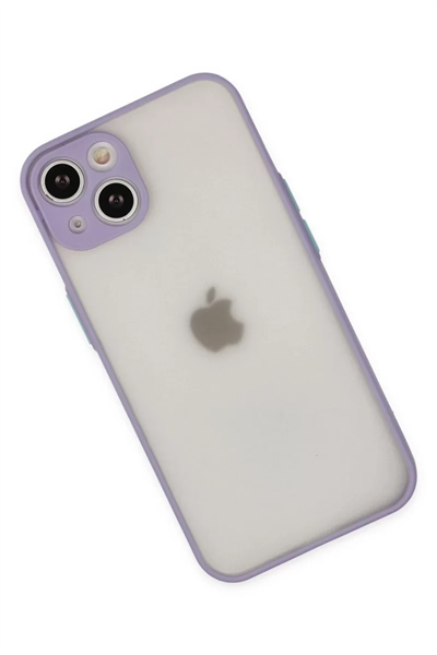 Apple iPhone 14 Kılıf Montreal Silikon Kapak - Mor
