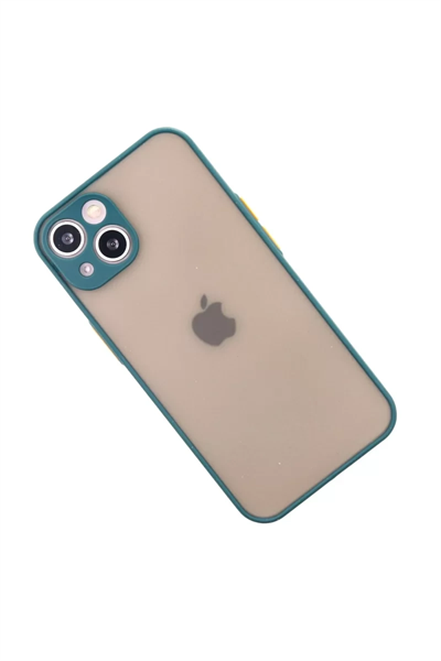 Apple iPhone 14 Kılıf Montreal Silikon Kapak - Yeşil