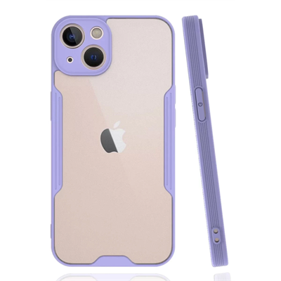 Apple iPhone 14 Kılıf Platin Silikon - Lila