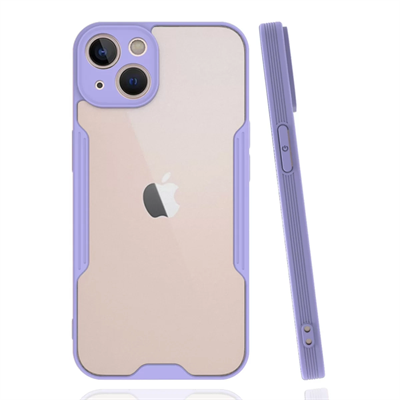 Apple iPhone 14 Kılıf Platin Silikon - Lila