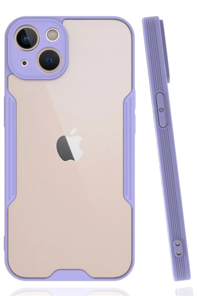 Apple iPhone 14 Kılıf Platin Silikon - Lila