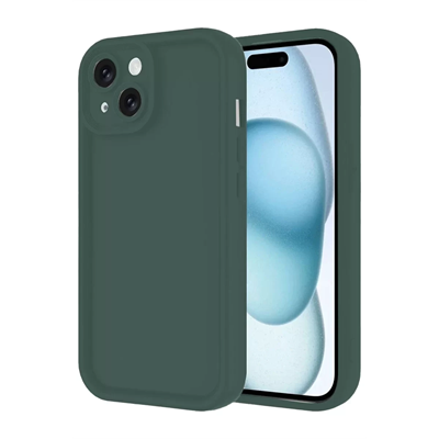 Apple iPhone 14 Kılıf Viera Silikon - Koyu Yeşil