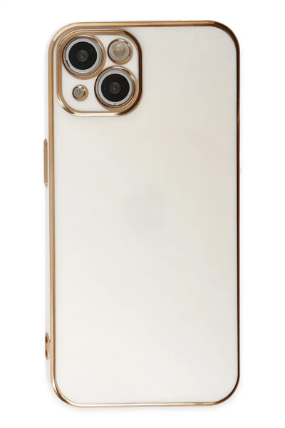 Apple iPhone 14 Kılıf Volet Silikon - Beyaz