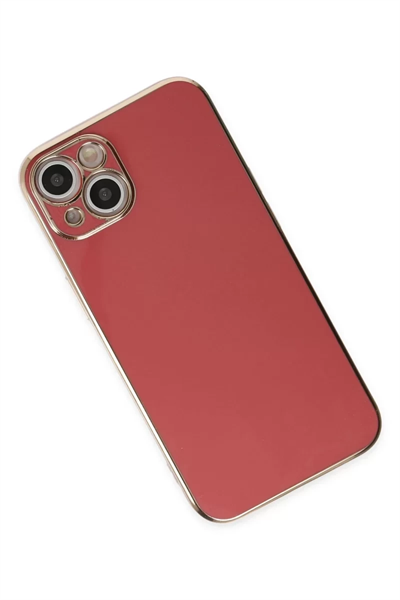 Apple iPhone 14 Kılıf Volet Silikon - Kırmızı